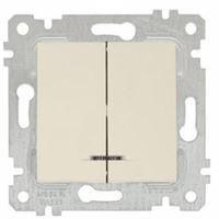 RİTA MEK TUŞ IŞIKLI KOMÜTATÖR(KLİPSLİ) KREM 1